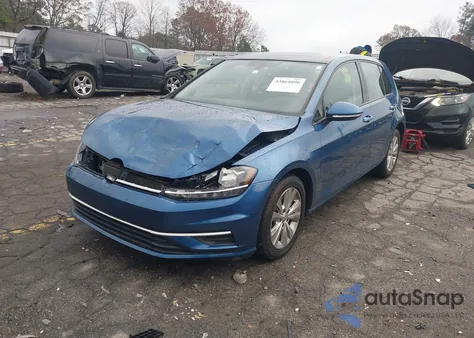 2021 Volkswagen Golf 1.4T Tsi z USA, uszkodzony, nr VIN 3VWG57AU8MM005862